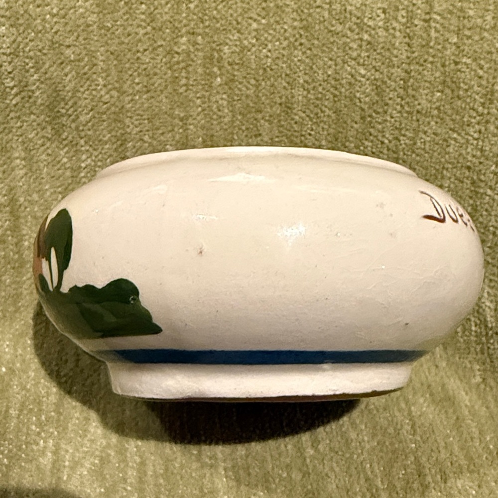 Vintage Dartmouth Pottery Motto Ware Cottage Ware Small Sugar Hand Made England - Picture 6 of 8
